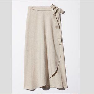 Wilfred Eleta linen wrap skirt